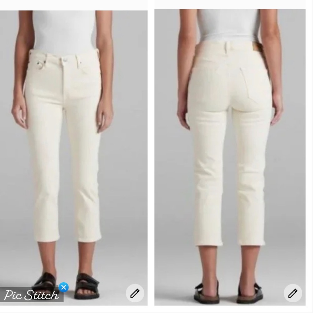 Edwin Bree Slim Straight Jeans in Vanilla